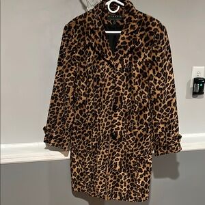 Giacca Leopard Print Coat